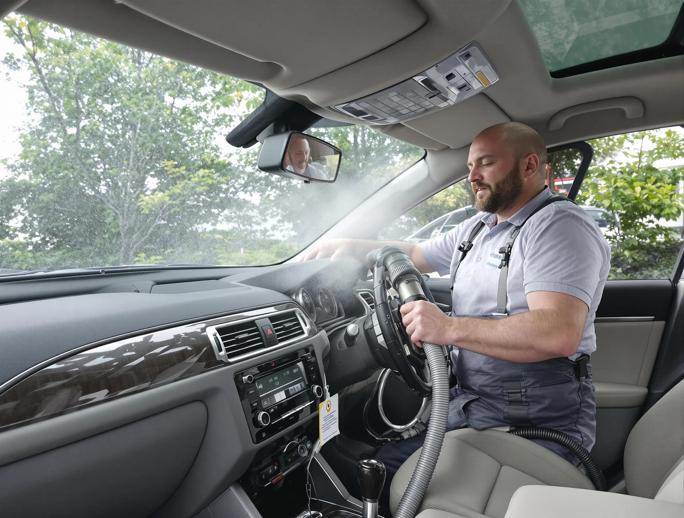 South Fulton Air Duct Cleaning specialist performing professional car duct cleaning in South Fulton