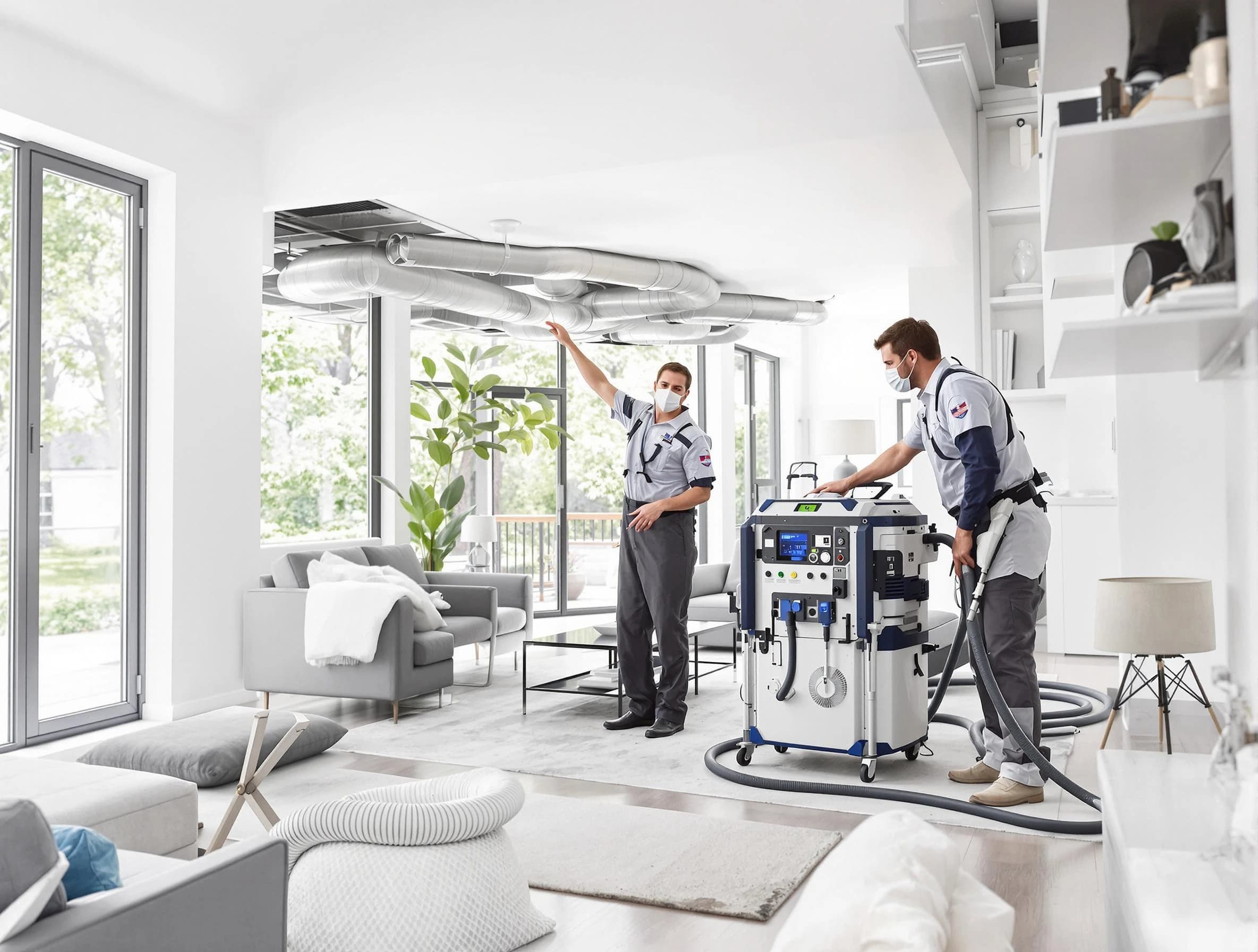 South Fulton Air Duct Cleaning professional conducting pure air duct cleaning with state-of-the-art equipment in South Fulton